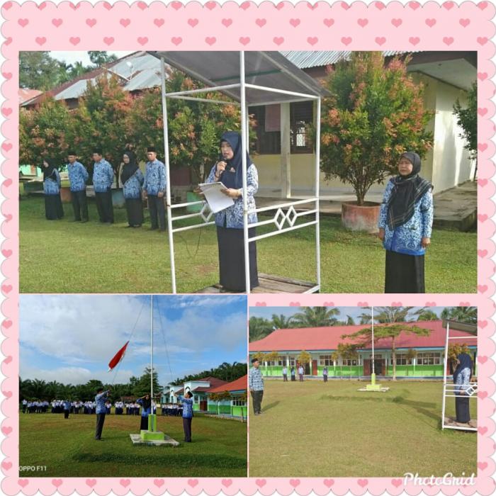 Upacara peringatan Hari Guru Nasional HGN ke 74 .Tahun 2019 di MTsN 3 Tebo.  